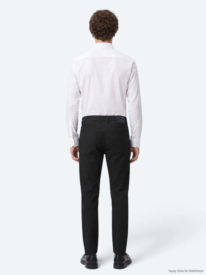 Antrasit Dokuma Regular Fit Spor Pantolon - 6