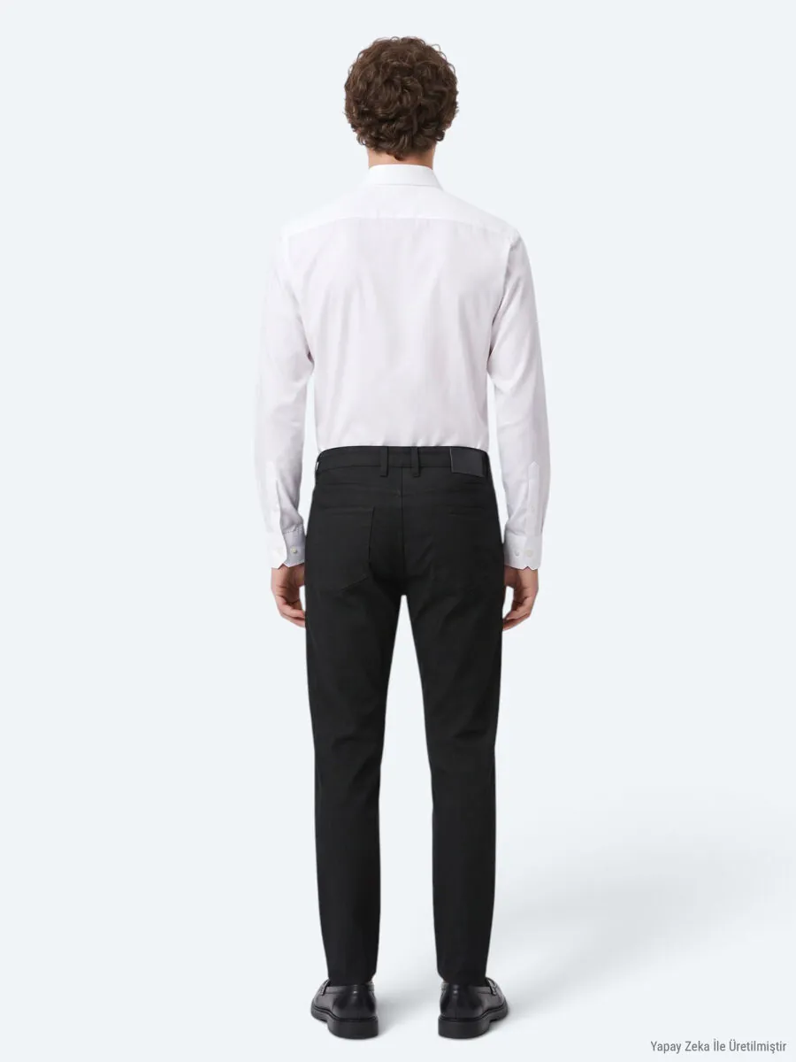 Antrasit Dokuma Regular Fit Spor Pantolon - 6