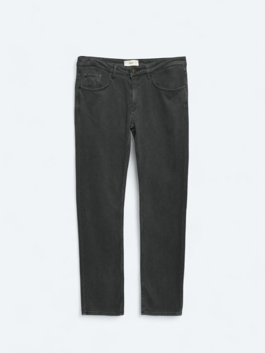 Antrasit Dokuma Slim Fit Casual Pamuk Karışımlı Pantolon - 5