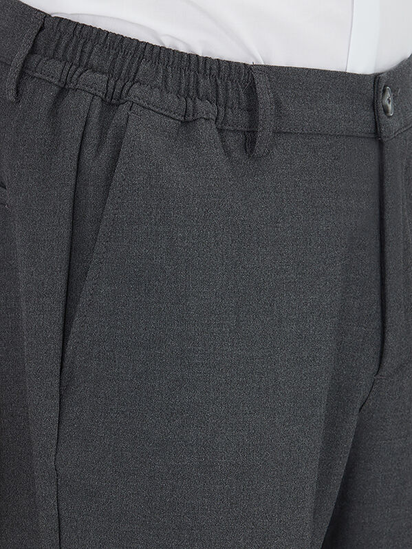 Antrasit Düz Dokuma Jogging Fit Casual Pantolon - 7