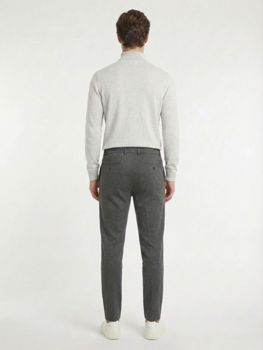 Antrasit Örme Jogging Fit Casual Pantolon - 5