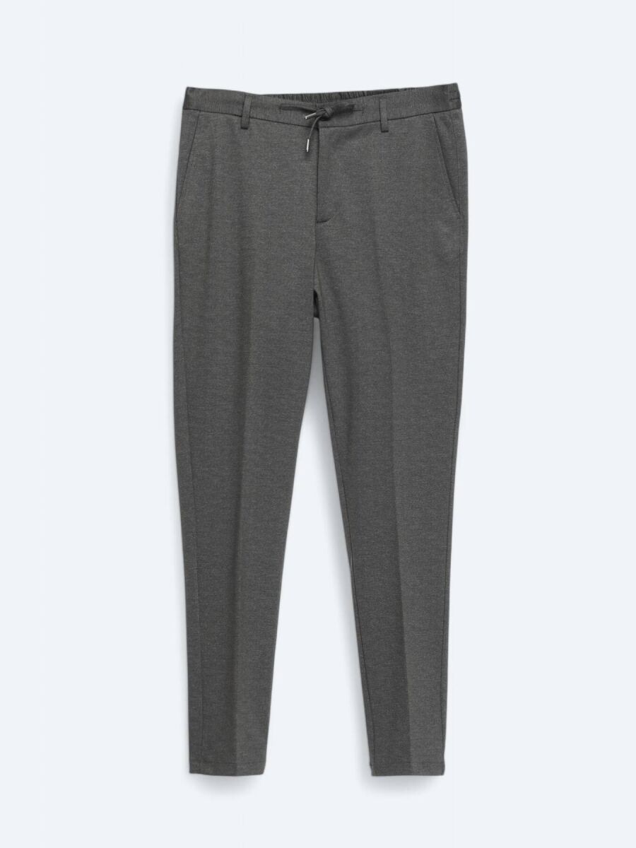 Antrasit Örme Jogging Fit Casual Pantolon - 6