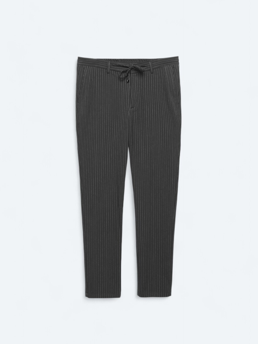 Antrasit Örme Jogging Fit Casual Pantolon - 5