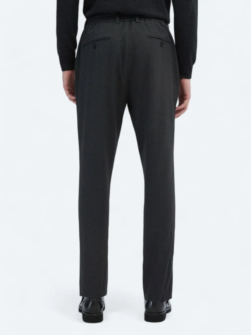 Antrasit Örme Jogging Fit Casual Pantolon 