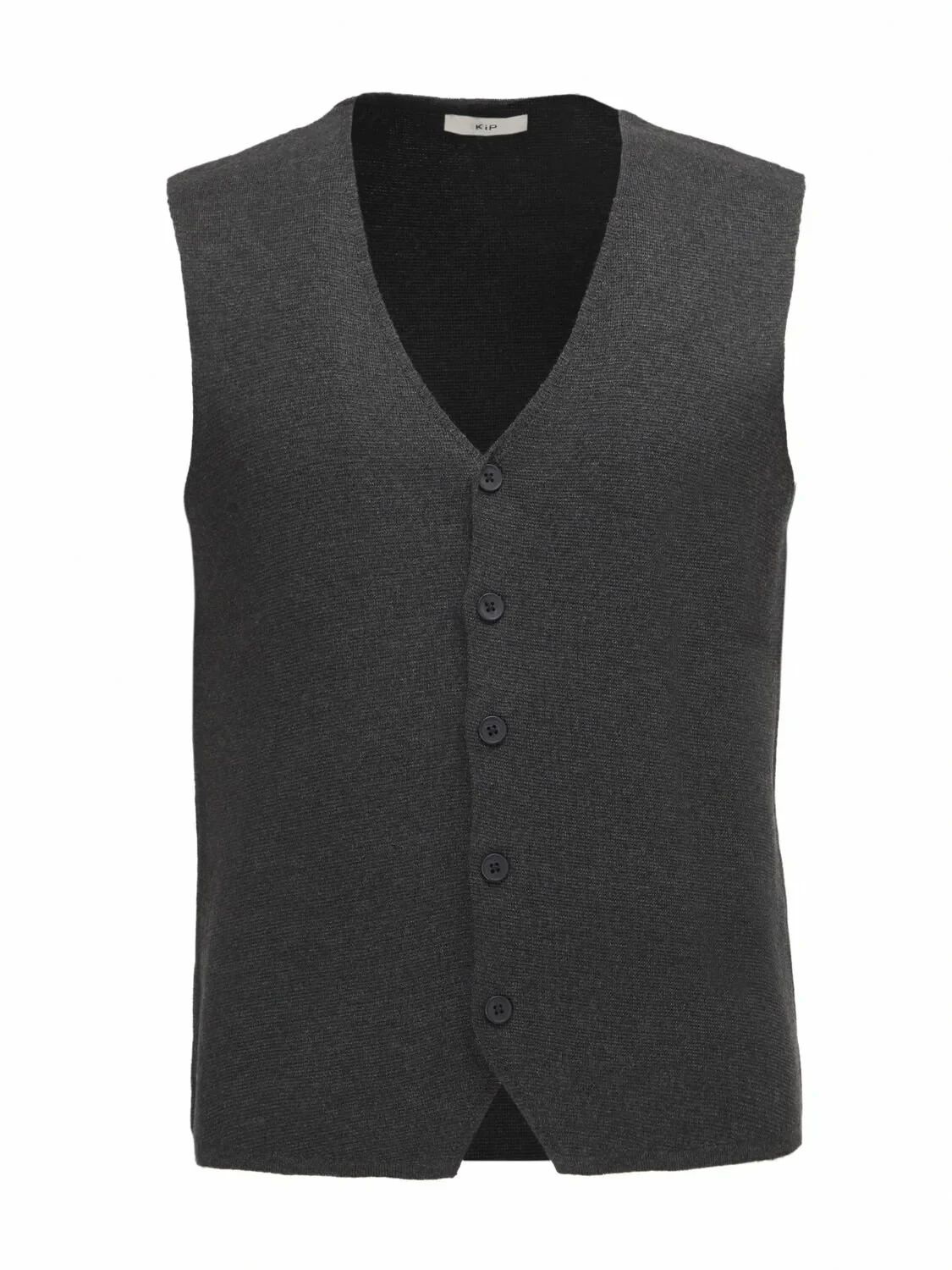 Antrasit Regular Fit Casual Örme Triko Yelek - 5