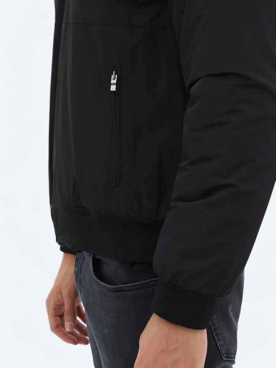 Antrasit Regular Fit Dik Yaka Casual Dokuma Mont - 10