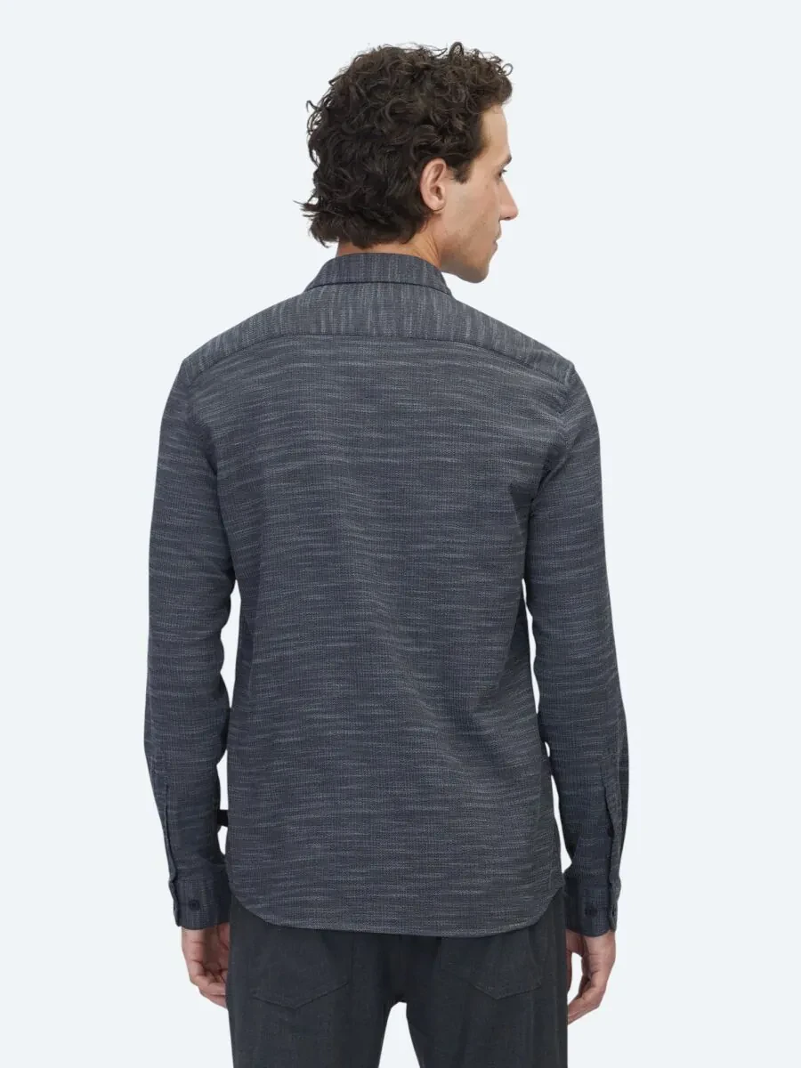 Antrasit Regular Fit Dokuma Casual Pamuk Karışımlı Gömlek - 4