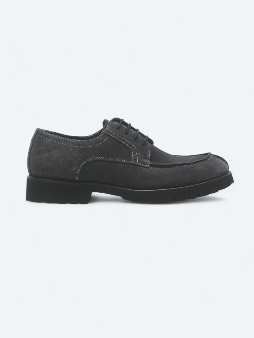 Antrasit Süet Smart Casual Ayakkabı - 1