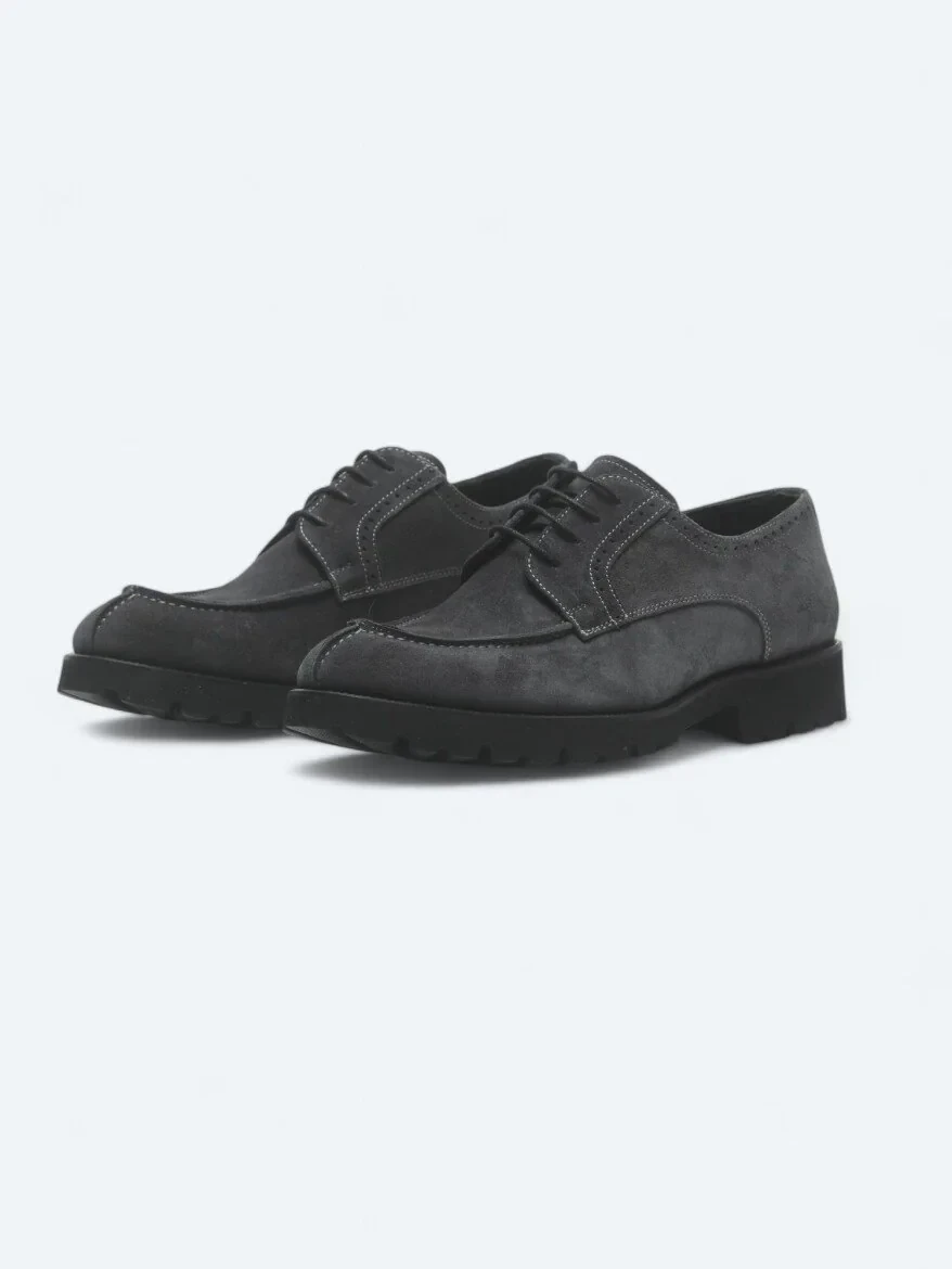 Antrasit Süet Smart Casual Ayakkabı - 2