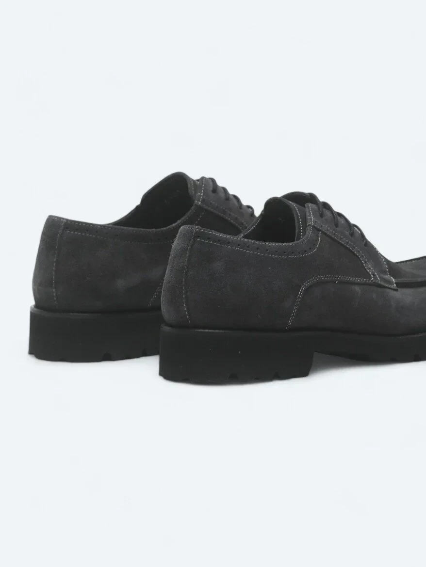 Antrasit Süet Smart Casual Ayakkabı - 5