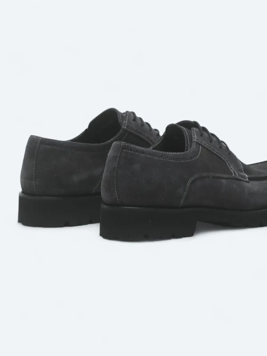 Antrasit Süet Smart Casual Ayakkabı - 5