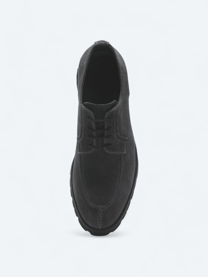Antrasit Süet Smart Casual Ayakkabı - 3