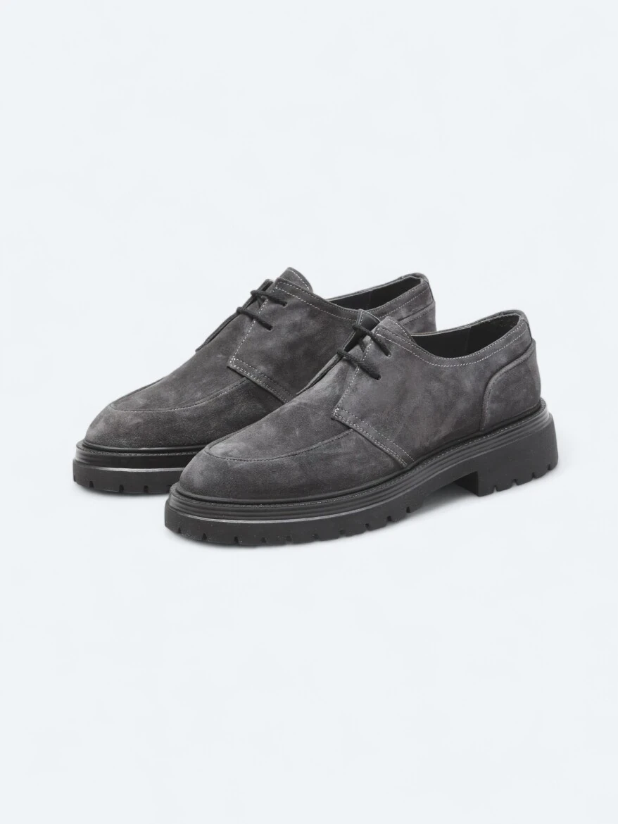 Antrasit Süet Smart Casual Ayakkabı - 2