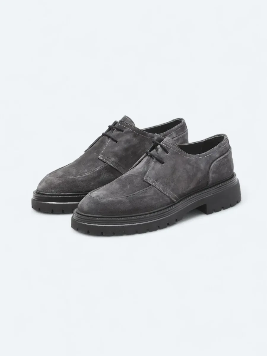 Antrasit Süet Smart Casual Ayakkabı - 2