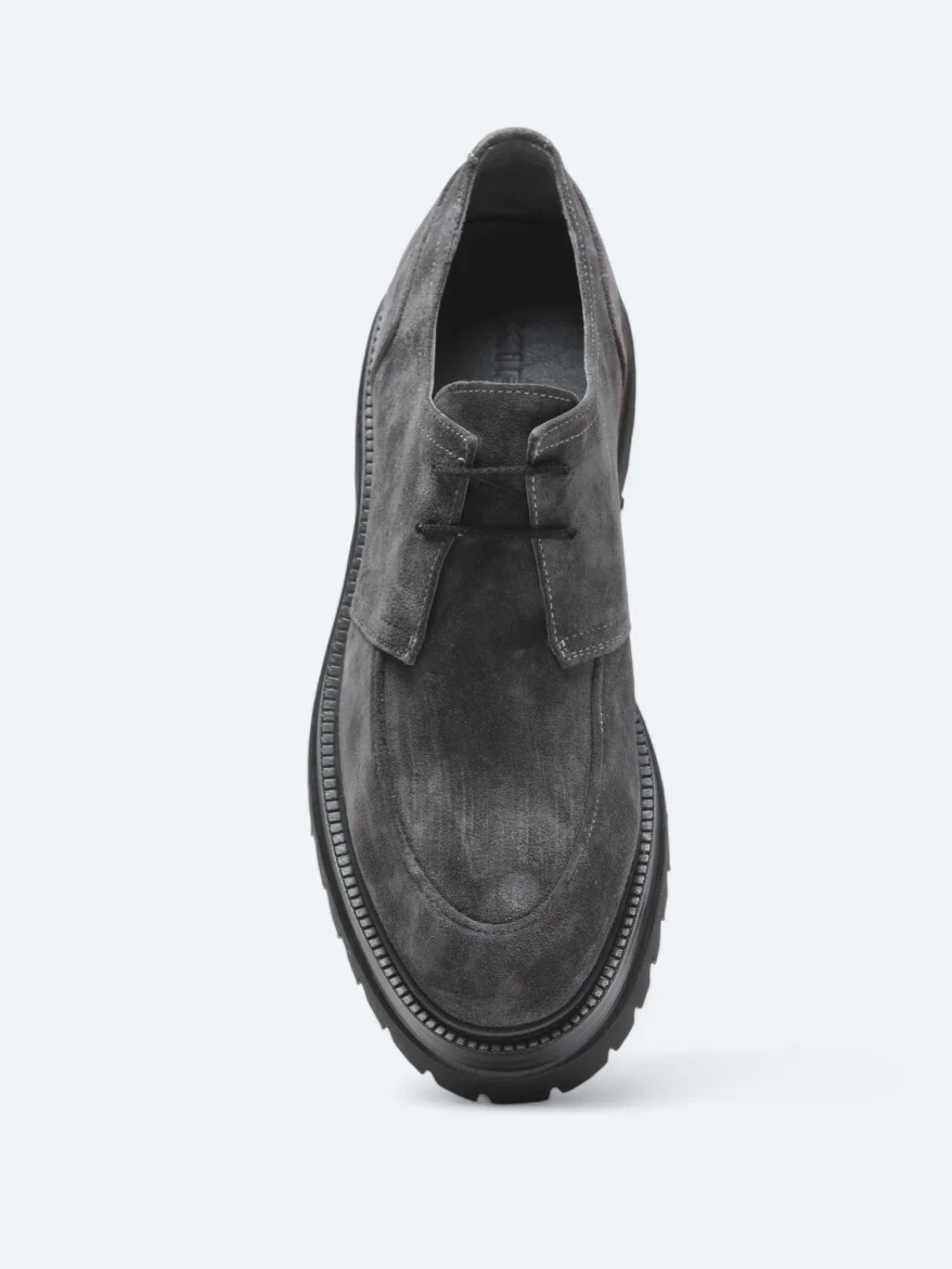 Antrasit Süet Smart Casual Ayakkabı - 3