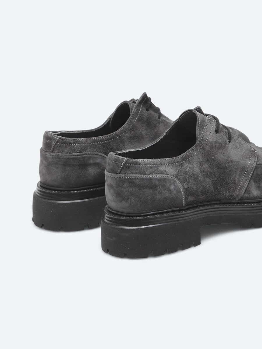 Antrasit Süet Smart Casual Ayakkabı - 5