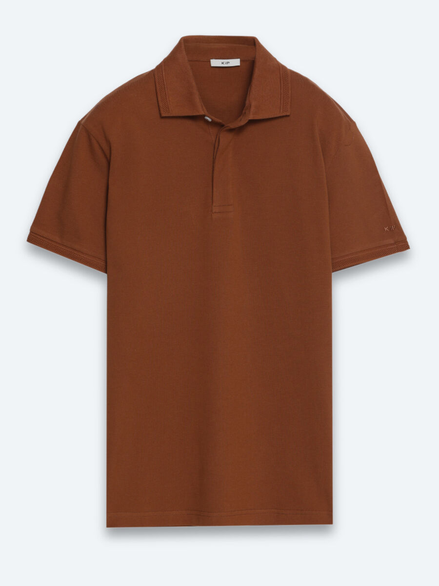 Bakır Düz %100 Pamuk T-Shirt - 6