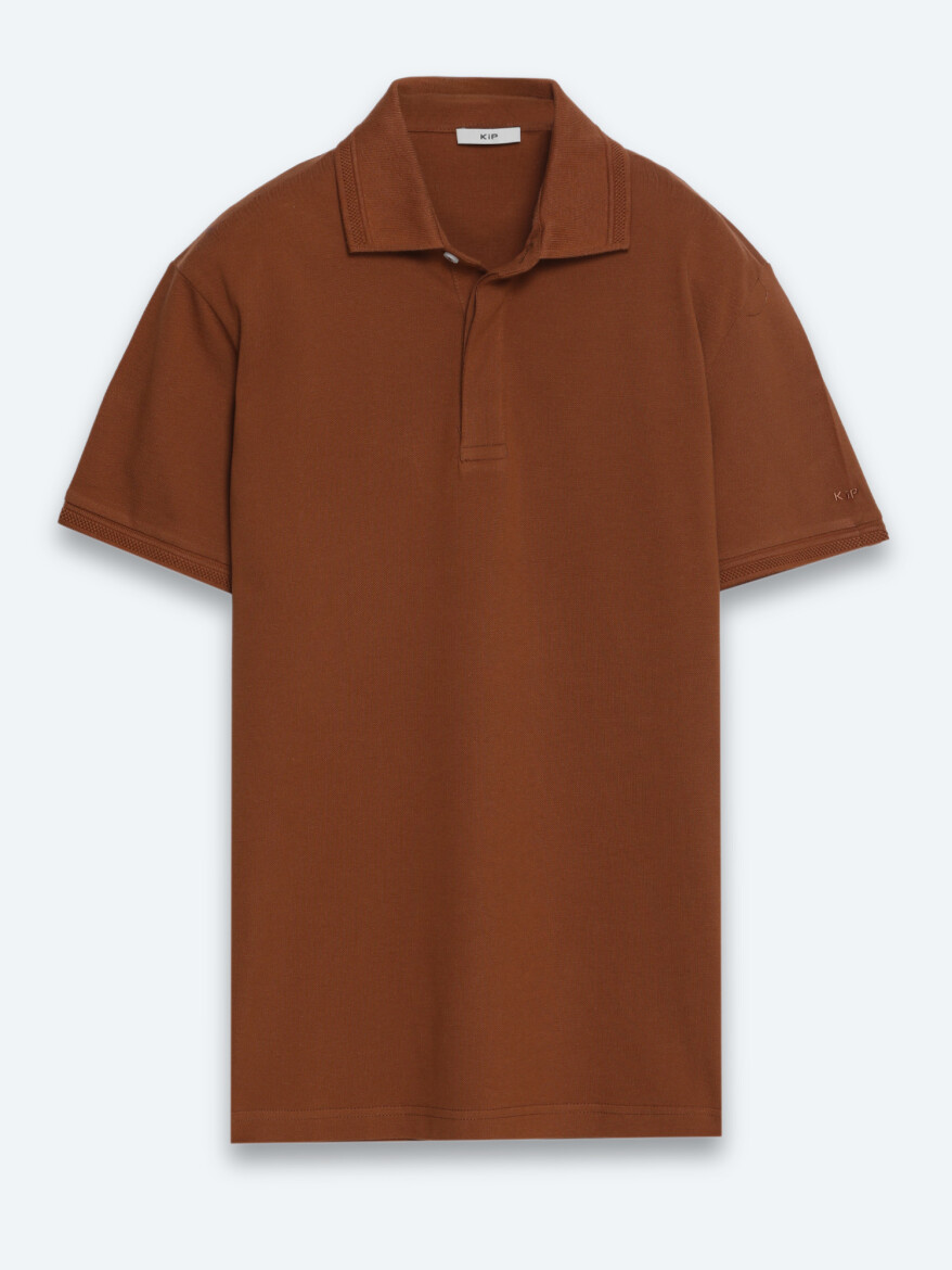 Bakır Düz %100 Pamuk T-Shirt - 6