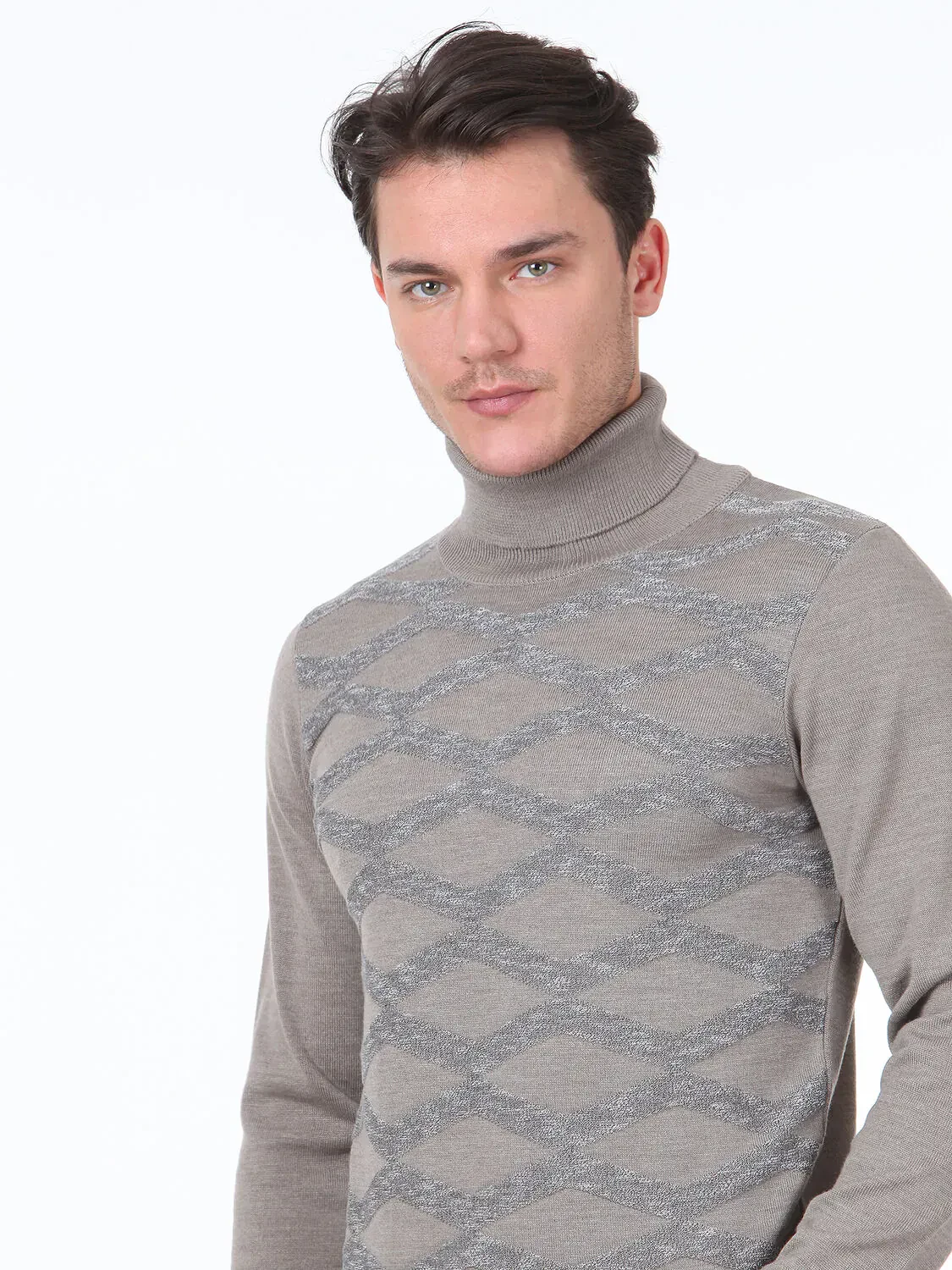 Beige Knitwear Sweatshirt - 2