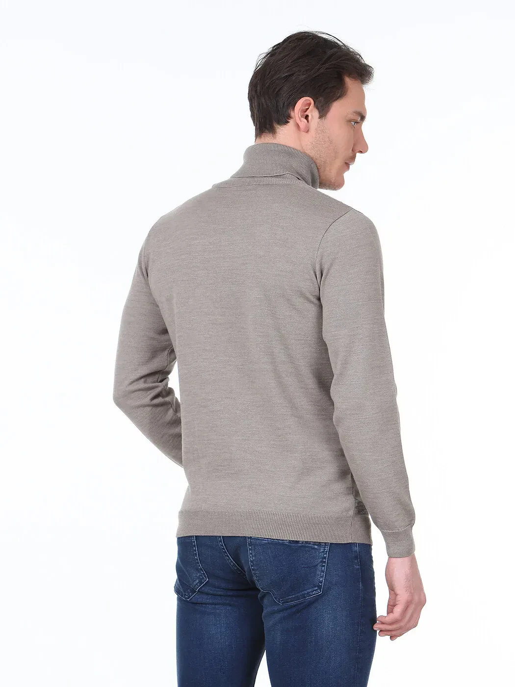 Beige Knitwear Sweatshirt - 4