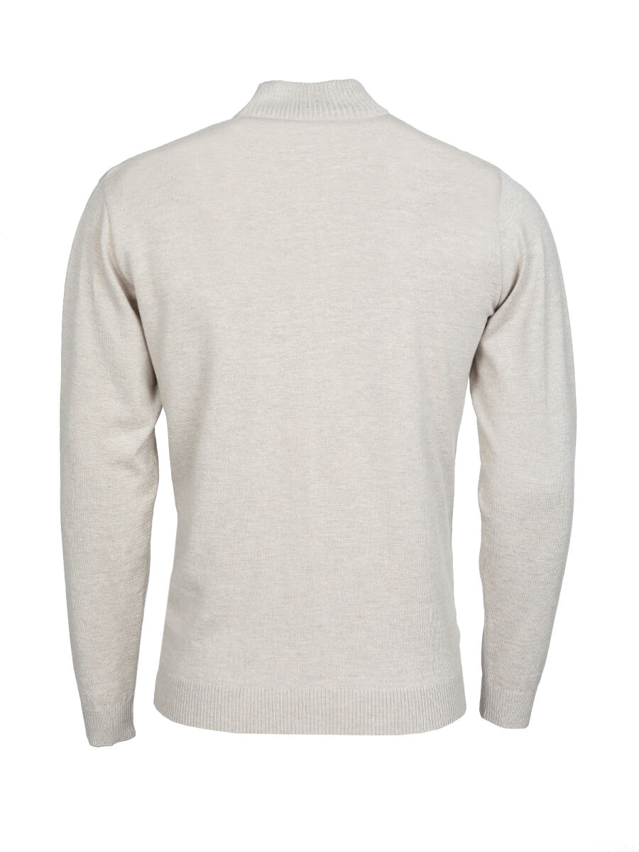 Beige Knitwear Sweatshirt - 7