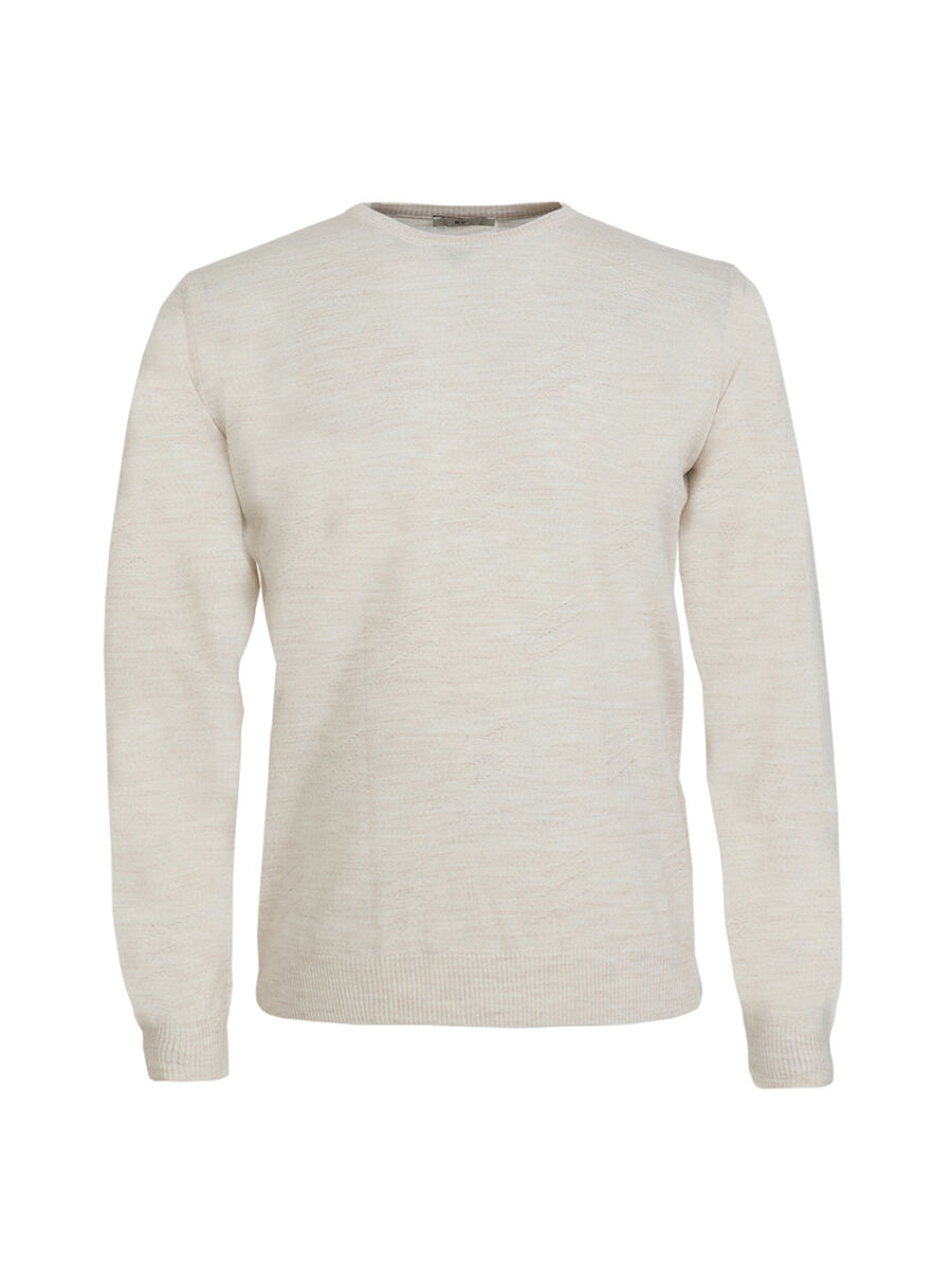 Beige Knitwear Sweatshirt - 6