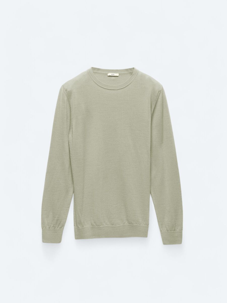 Beige Knitwear Sweatshirt - 7