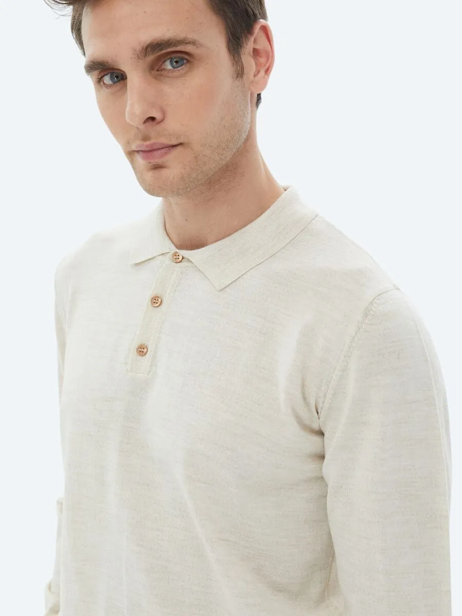 Beige Knitwear Sweatshirt - 4