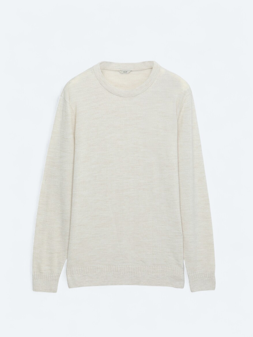 Beige Knitwear Sweatshirt - 6