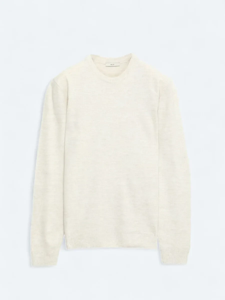 Beige Knitwear Sweatshirt - 1