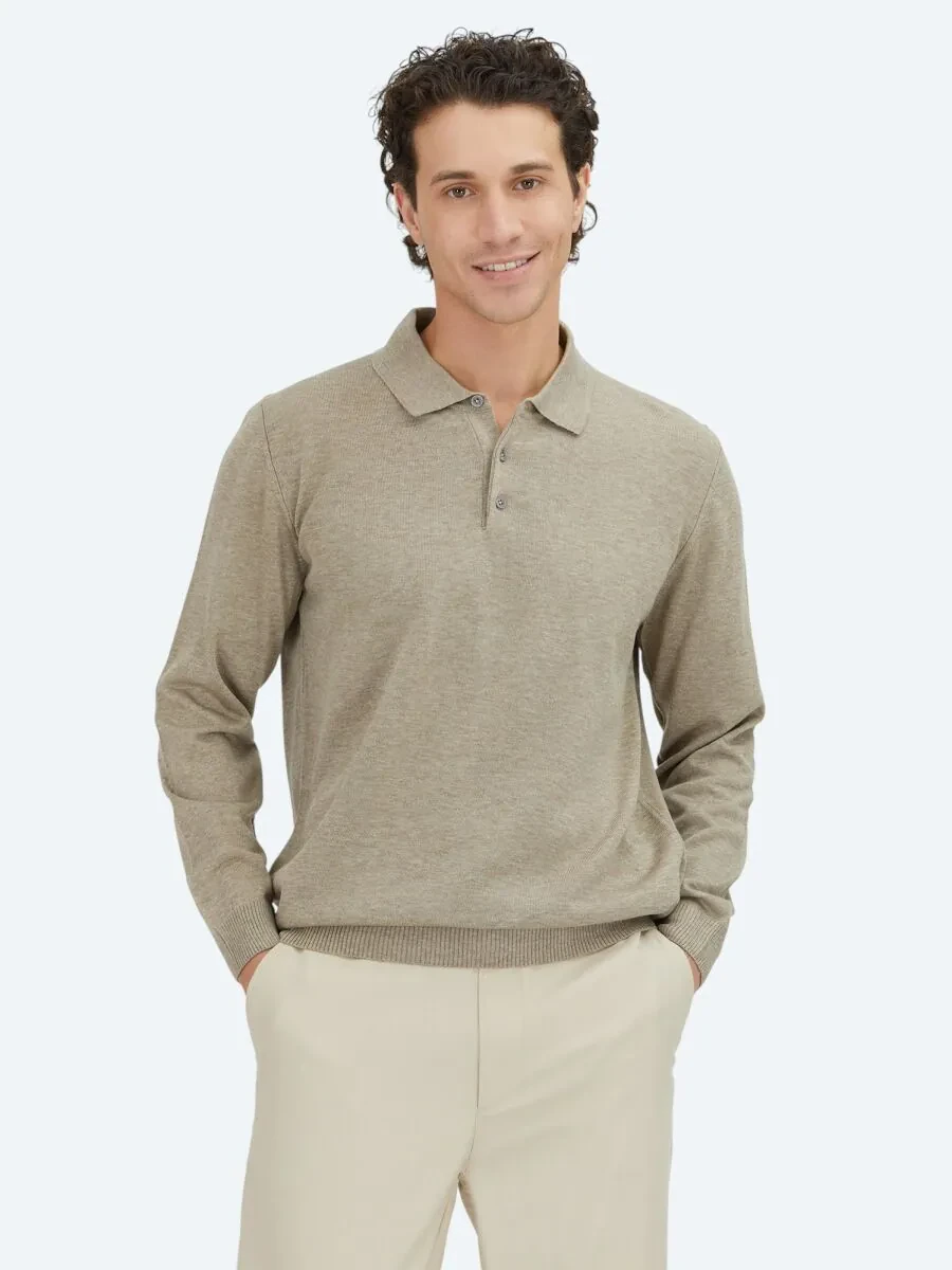 Beige Knitwear Sweatshirt - 1