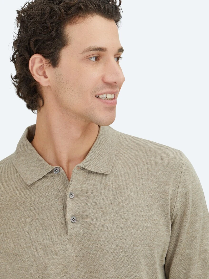 Beige Knitwear Sweatshirt - KİP