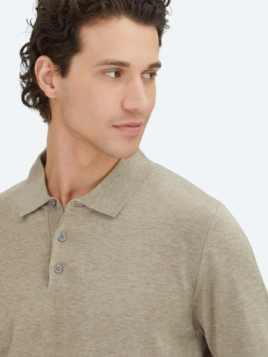 Beige Knitwear Sweatshirt - KİP