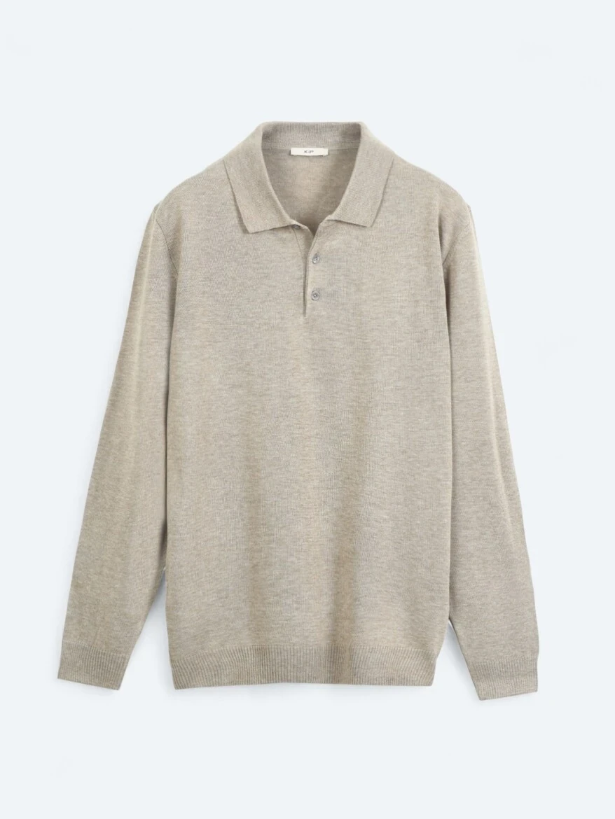Beige Knitwear Sweatshirt - 6