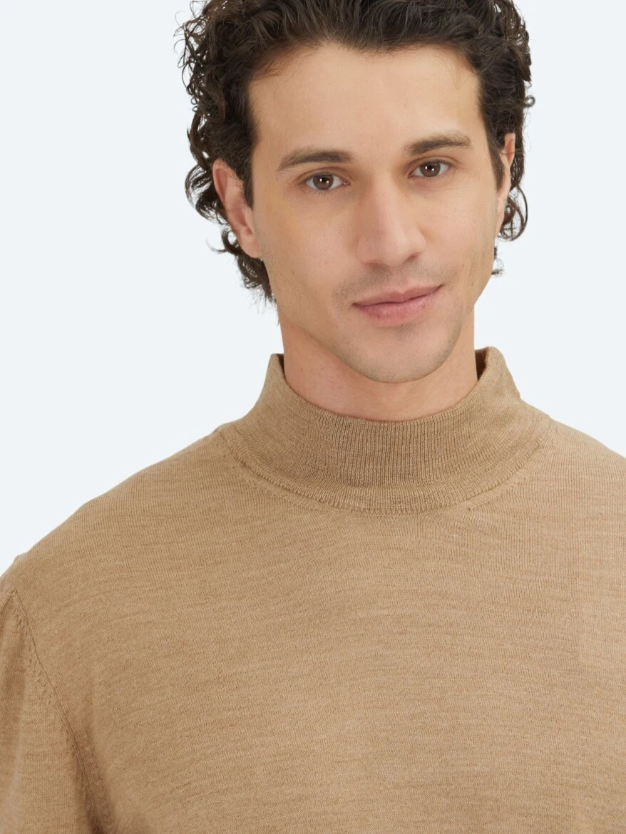 Beige Knitwear Sweatshirt - KİP