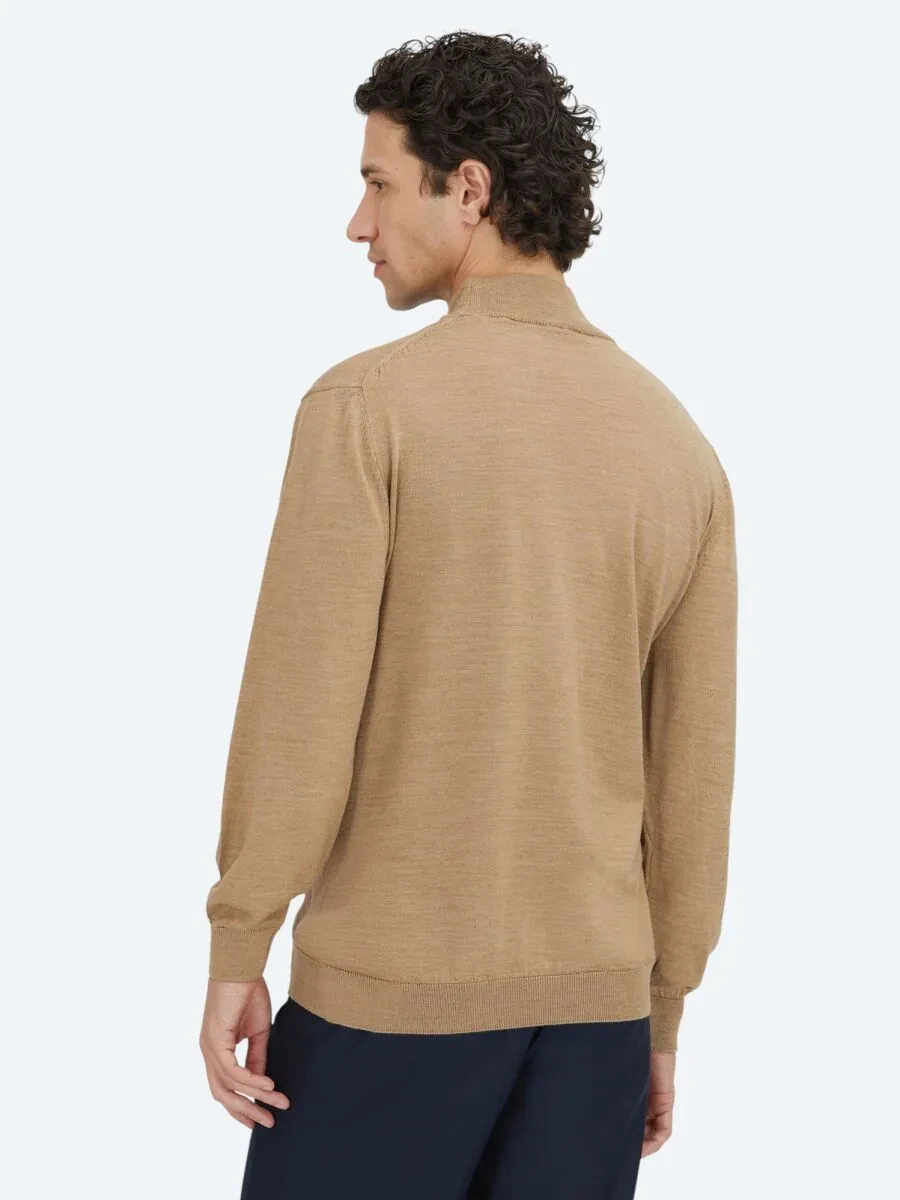 Beige Knitwear Sweatshirt - 5