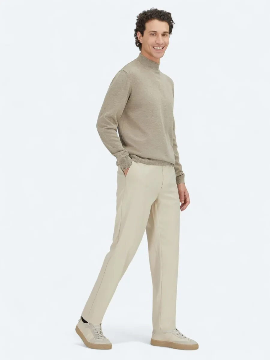 Beige Knitwear Sweatshirt - 3