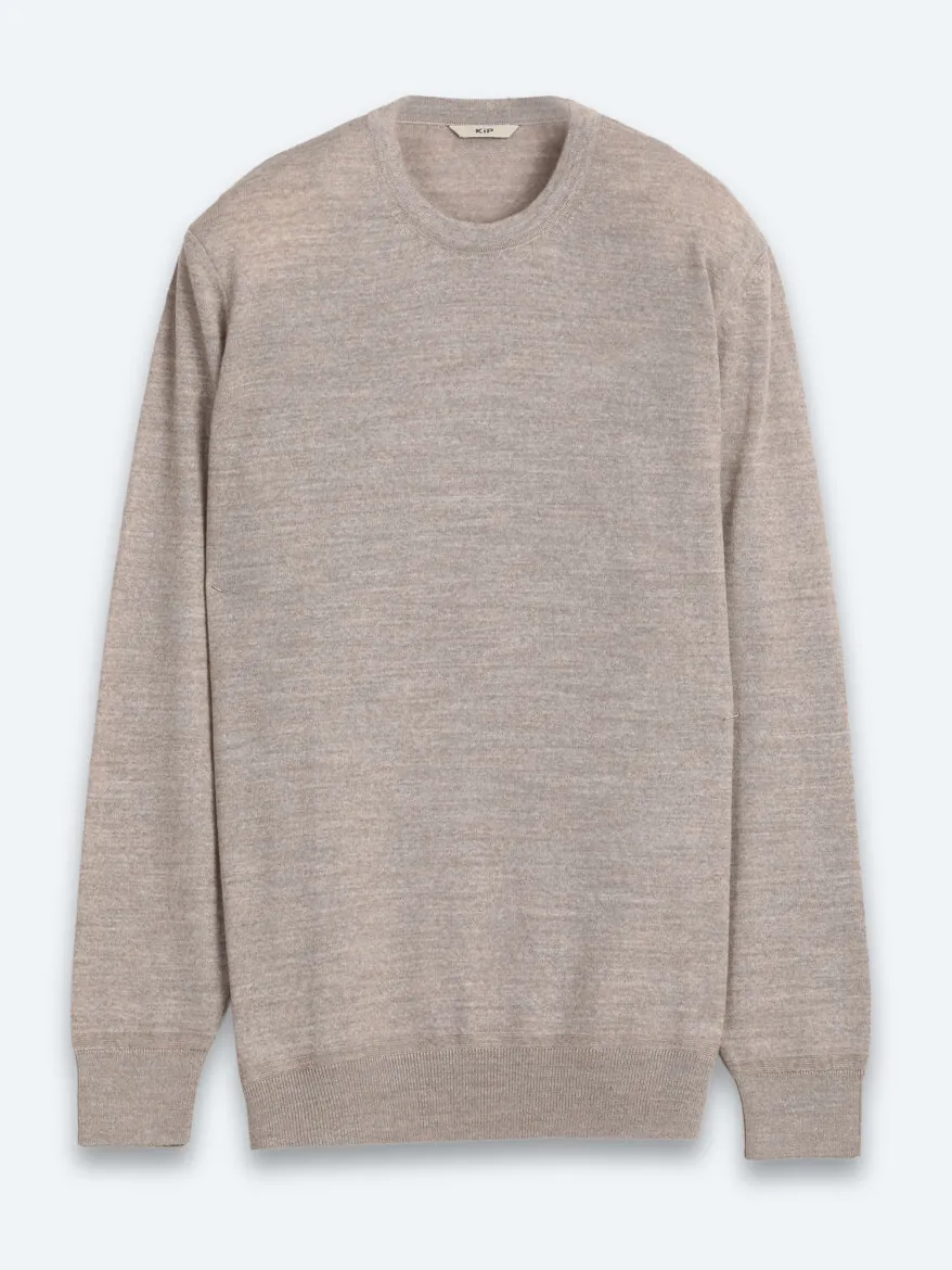 Beige Knitwear Sweatshirt - 7
