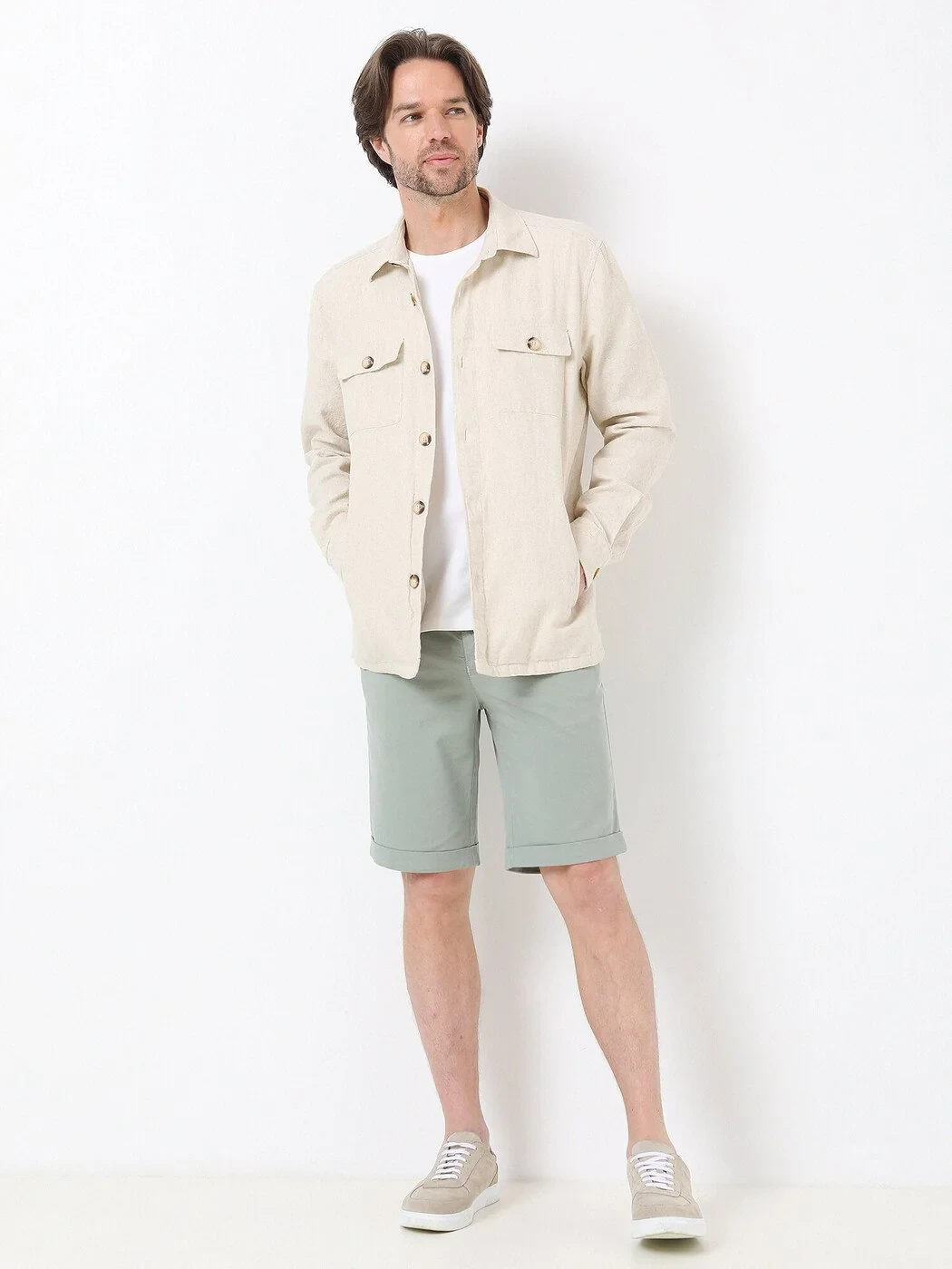 Beige Overshirt - 2