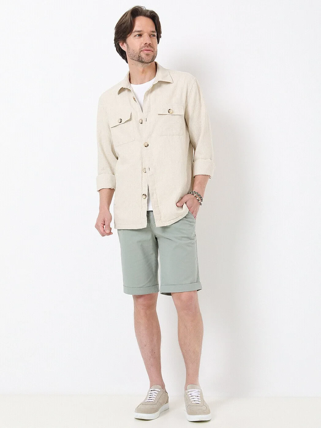 Beige Overshirt - 4