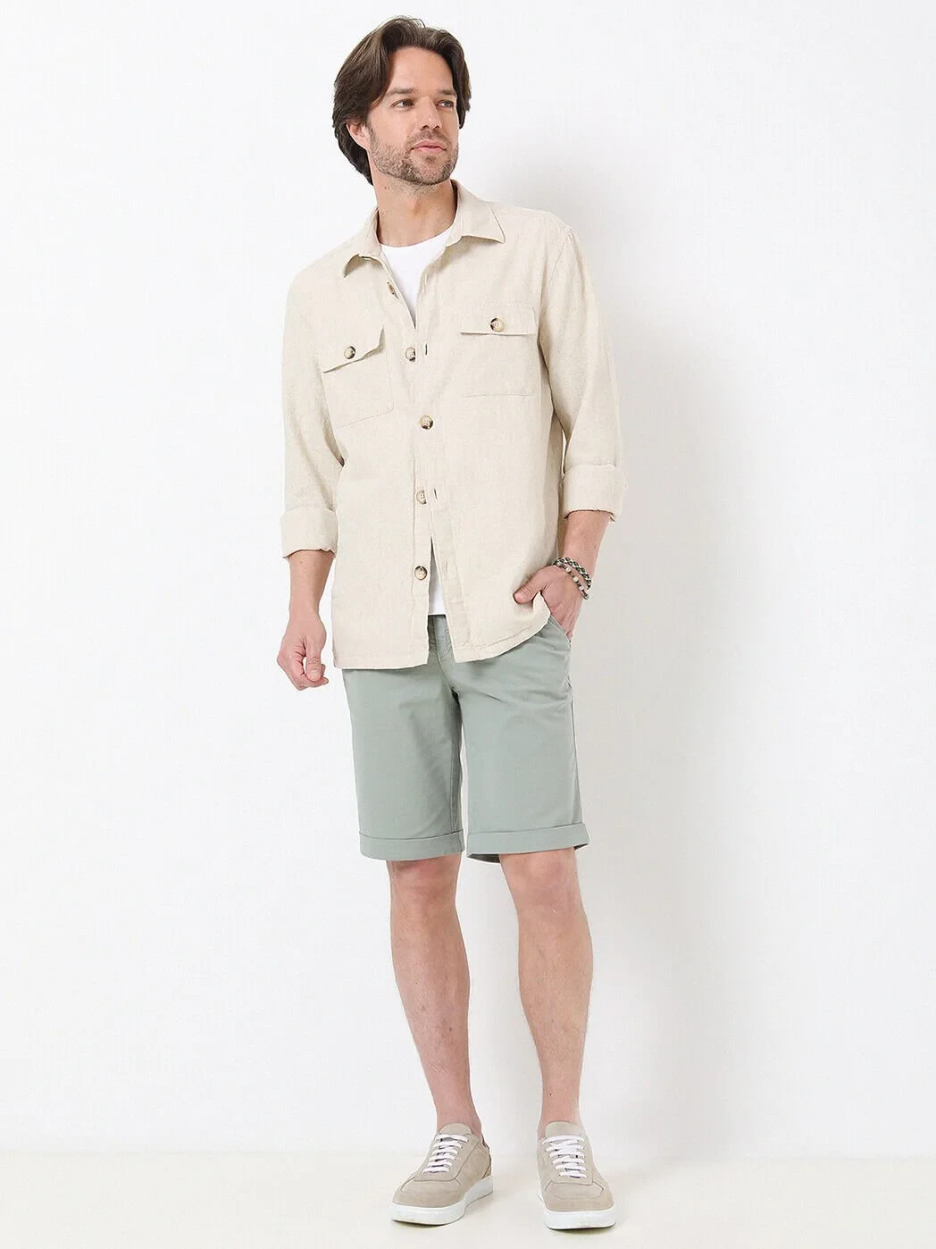 Beige Overshirt - 4