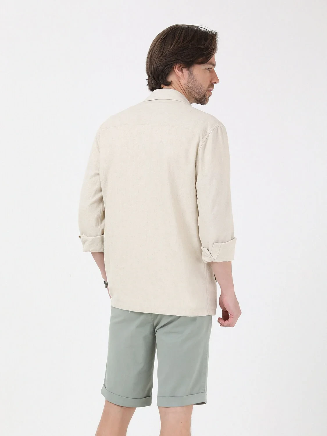 Beige Overshirt - 5
