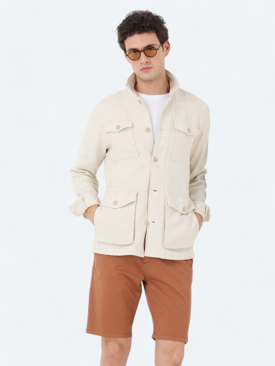 Beige Overshirt - 3