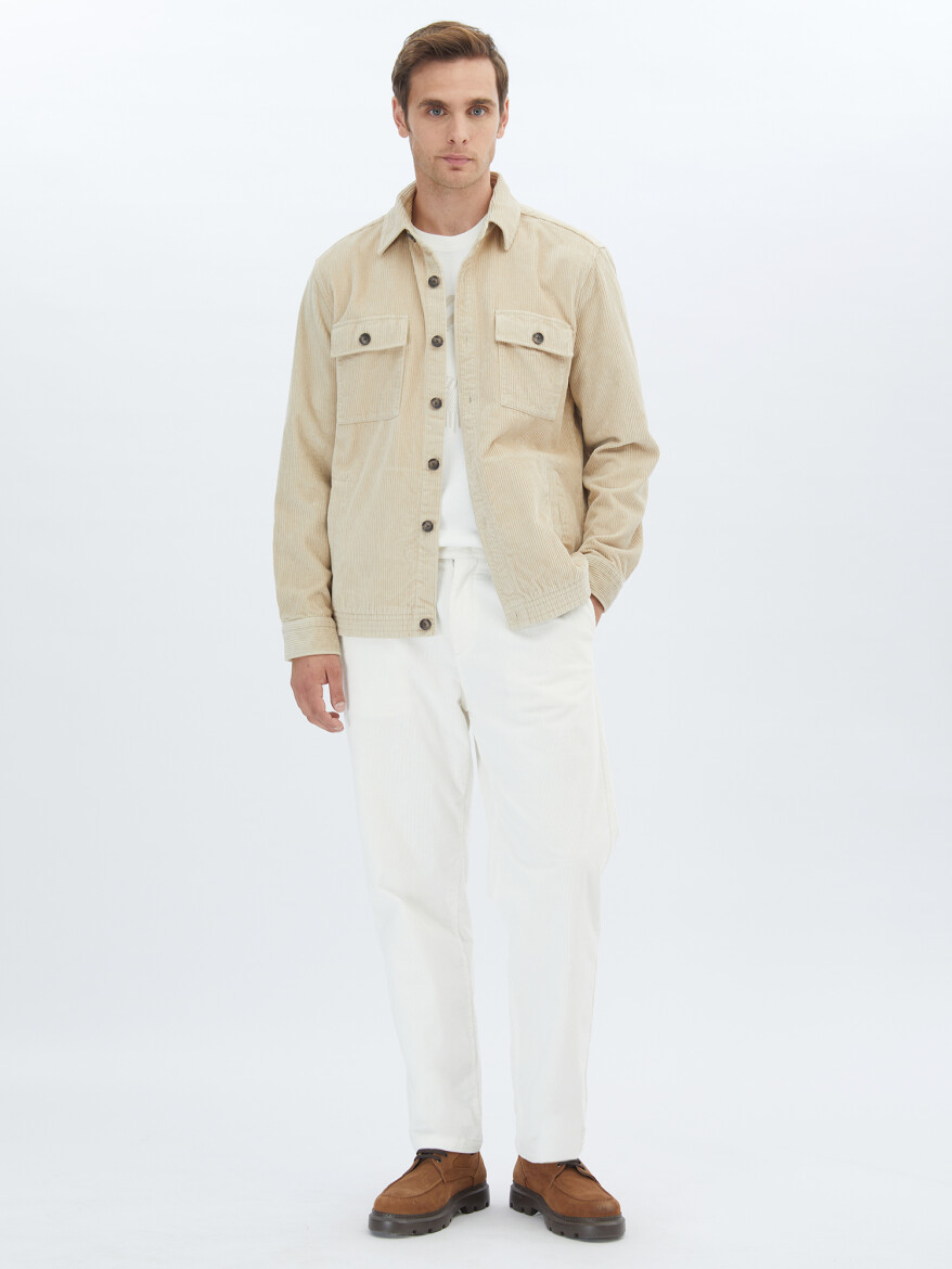 Beige Overshirt - 2