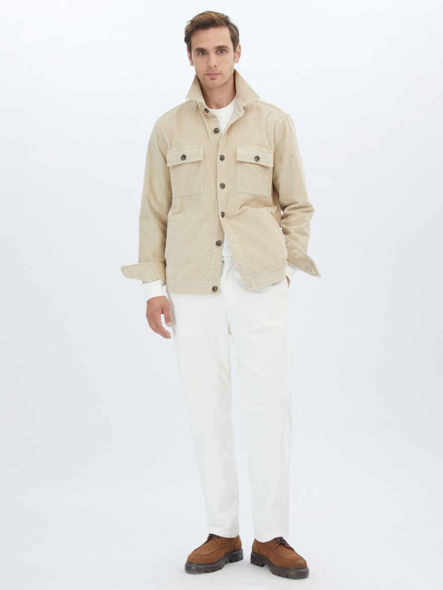 Beige Overshirt - 4