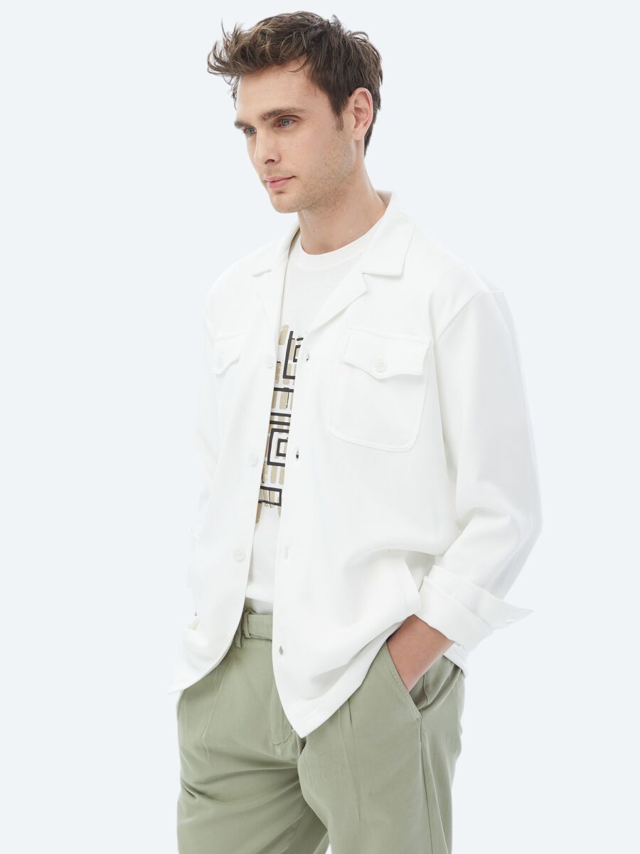 Beige Overshirt - 4