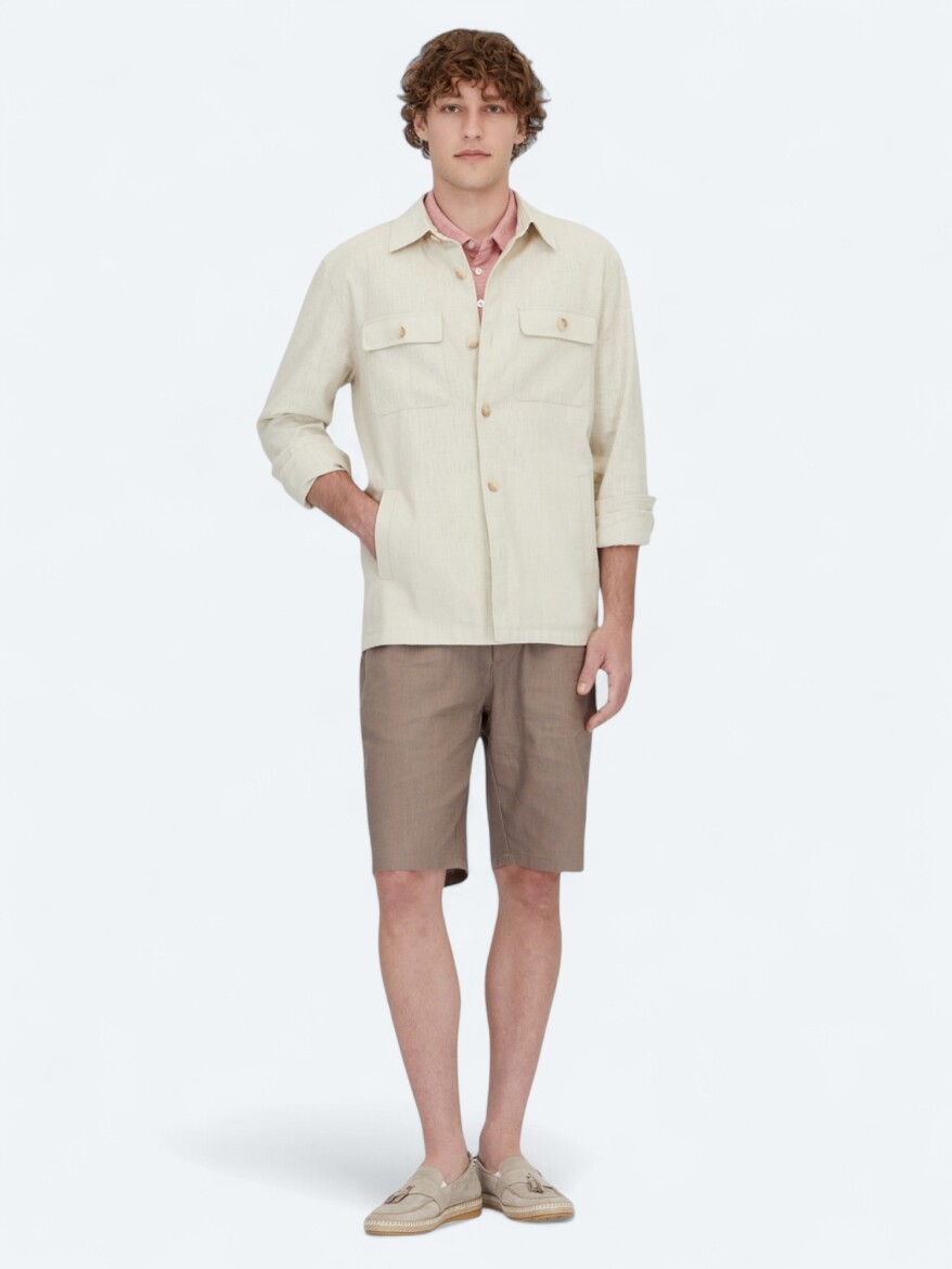 Beige Overshirt - KİP