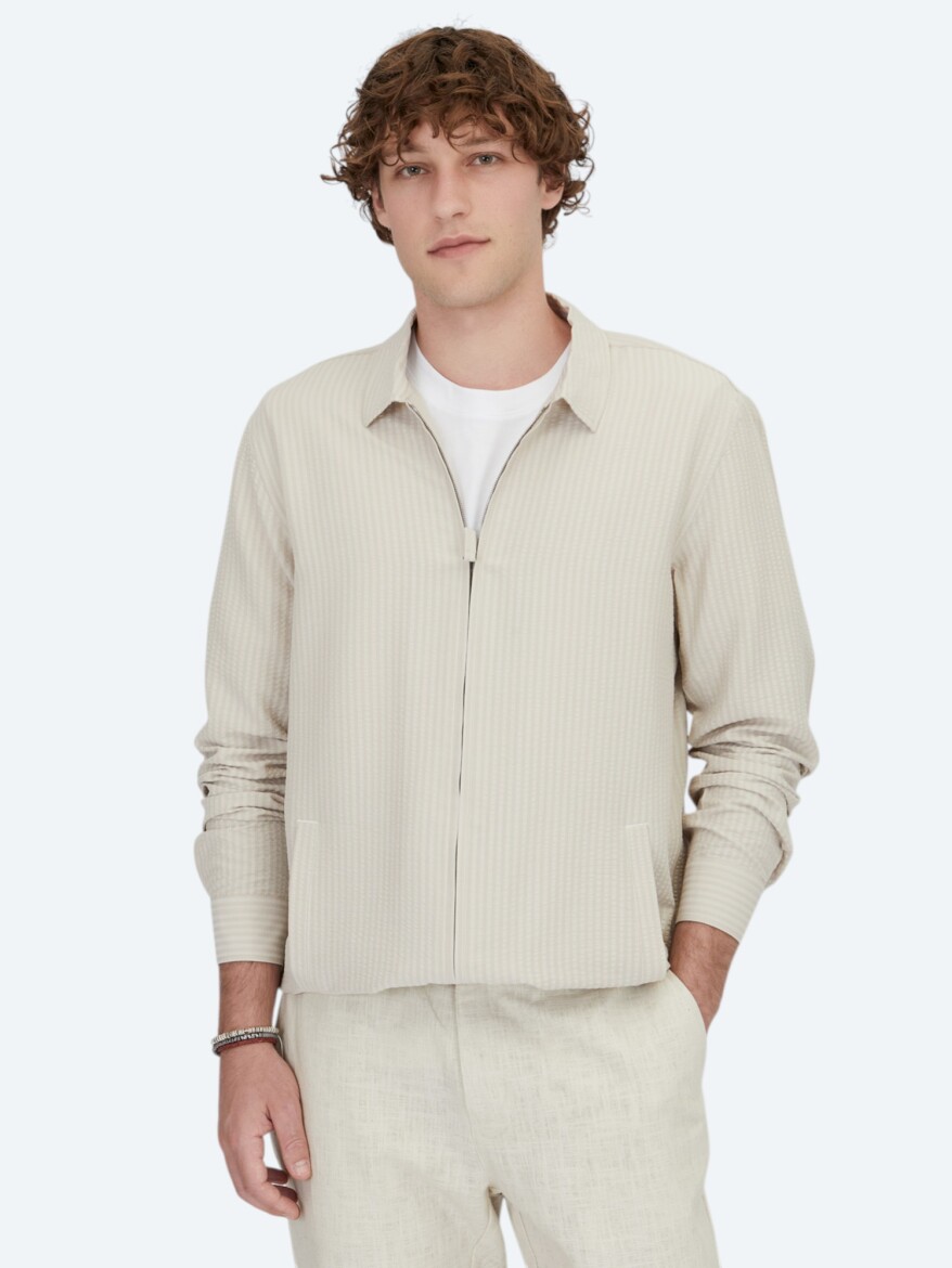 Beige Overshirt - KİP