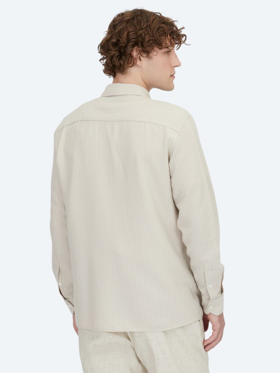 Beige Overshirt - 4