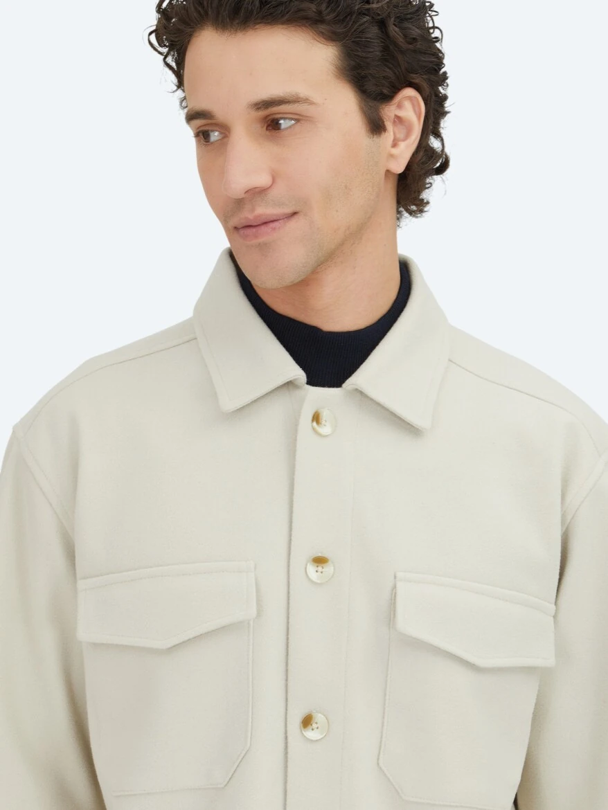 Beige Overshirt - 4